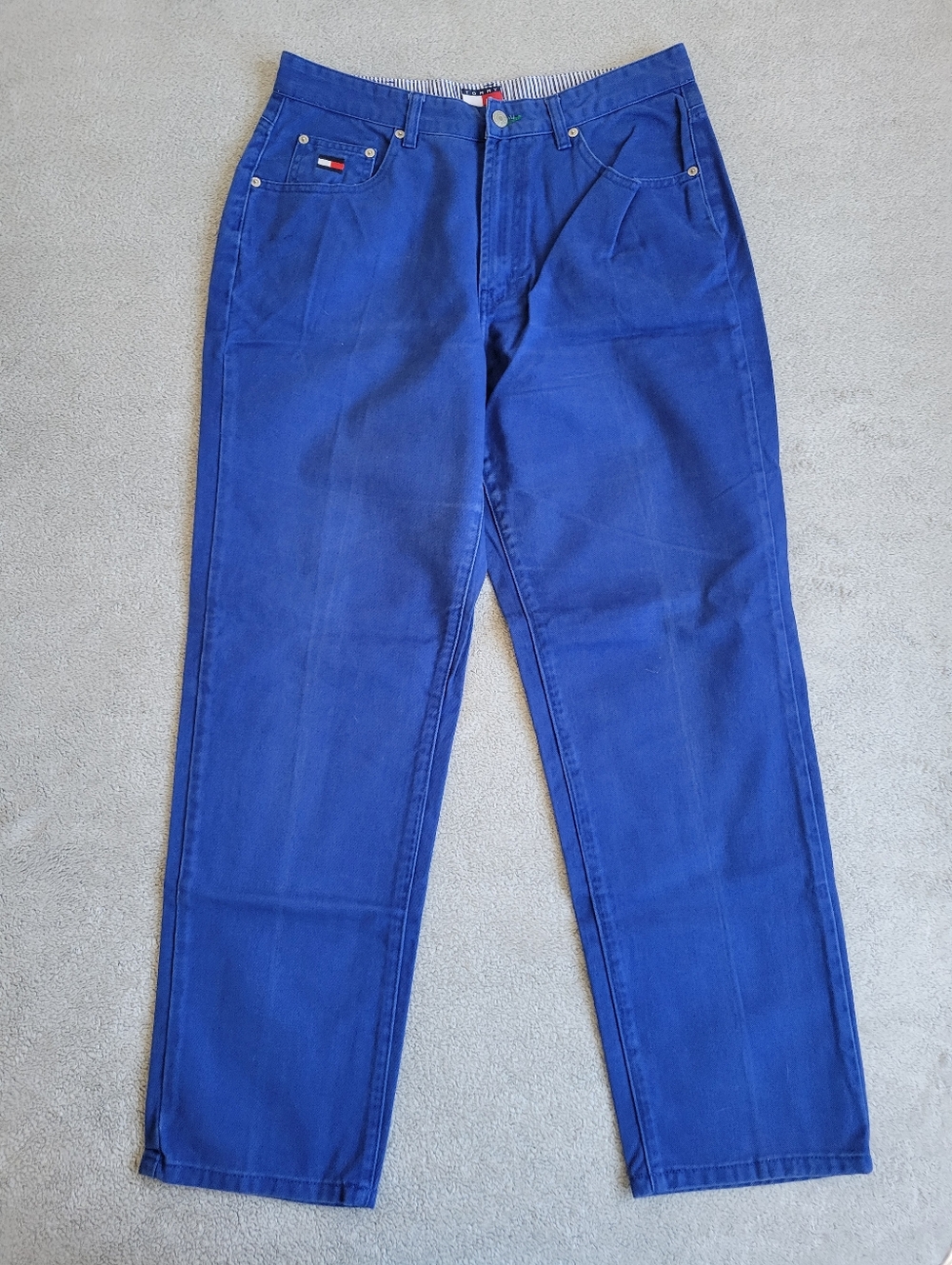 Tommy Hilfiger Royal Blue Jeans with Signature Flag